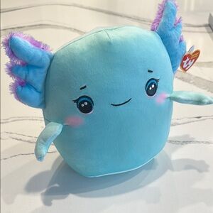 NWT ty Squishy Beanies Collection Charlie Axolotl 8”